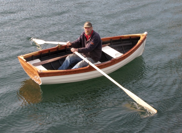 light-weight rowing and sailing dory that you can build